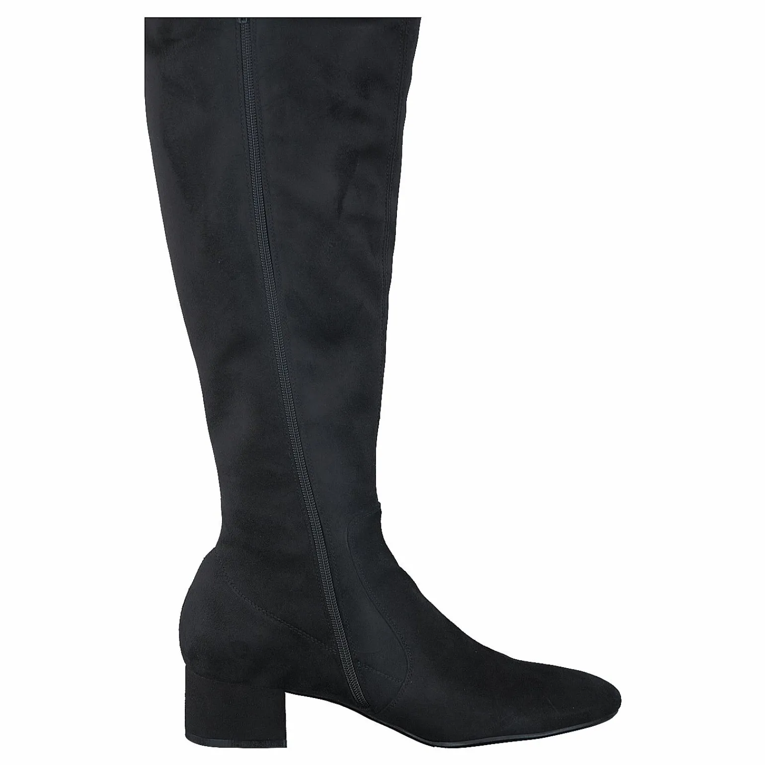 500 Black Suede Stretch Black