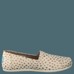Alpargata Rose Gold/natural Canvas Dots