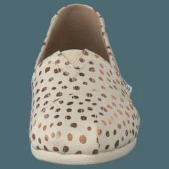 Alpargata Rose Gold/natural Canvas Dots