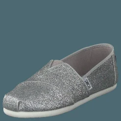 Alpargata Youth Silver Iridescent Glimmer