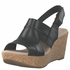 Annadel Ivory Black Leather