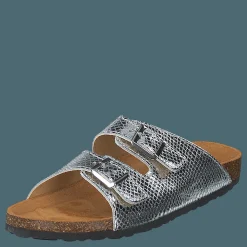 Biabetricia Buckle Sandal 918 Silver Snake