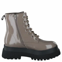 Biagas Laced Up Platform Boot  Taupe