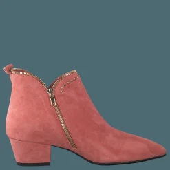 Boot Raw Zip Suede Cher - Cherry