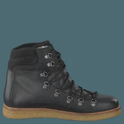 Boot With Laces And D-rings Black