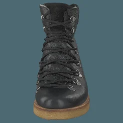 Boot With Laces And D-rings Black