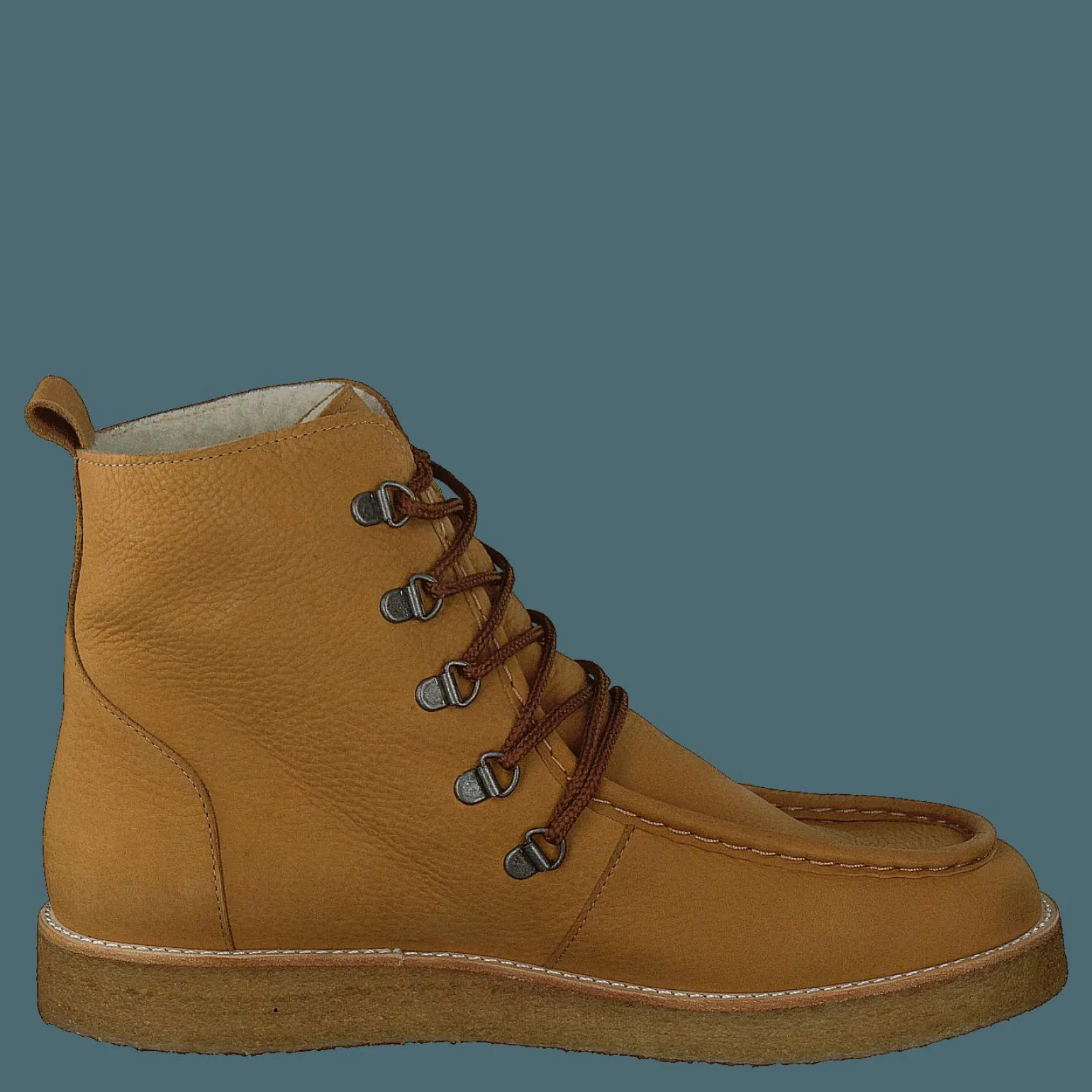 Boot With Wool Lining And Wide 2580 Camel