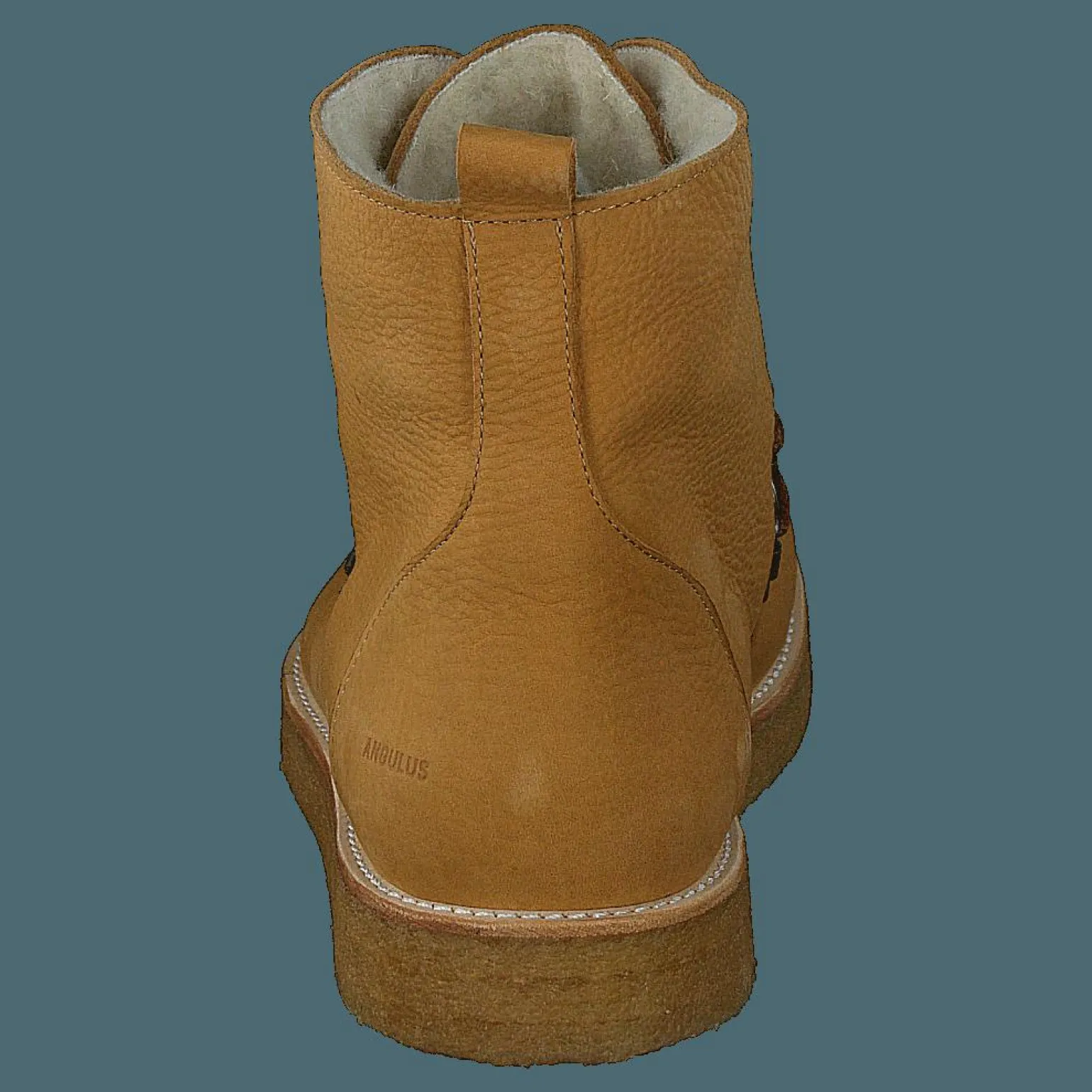 Boot With Wool Lining And Wide 2580 Camel