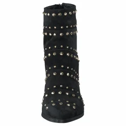 Bootlet W/Rivets Black Suede