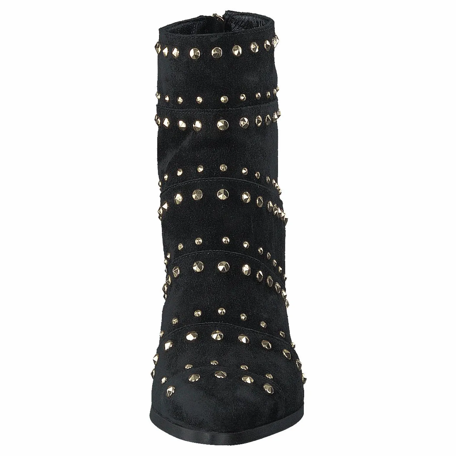 Bootlet W/Rivets Black Suede