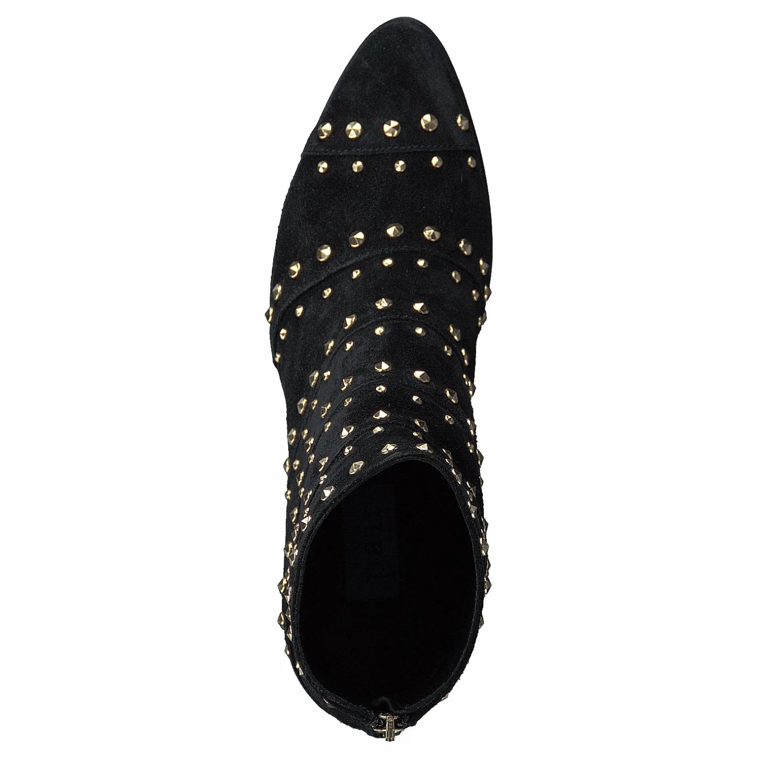 Bootlet W/Rivets Black Suede