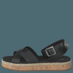Botanic Poppy Black Leather