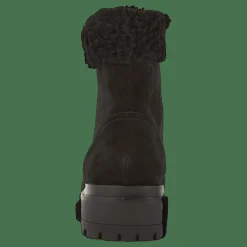 Carlee Suede Bootie Black/Black