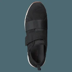 Cesky Strap Slip On Black Nubuck