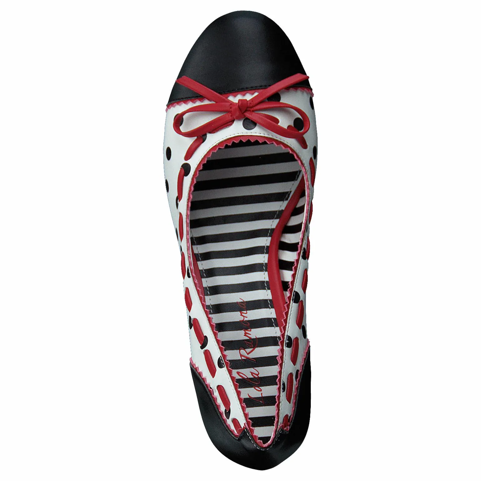 Cherry Fizzy Black/white/red - Dots