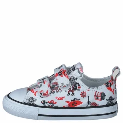 Chuck Taylor All Star 2v Pirat 102-white/university Red/black