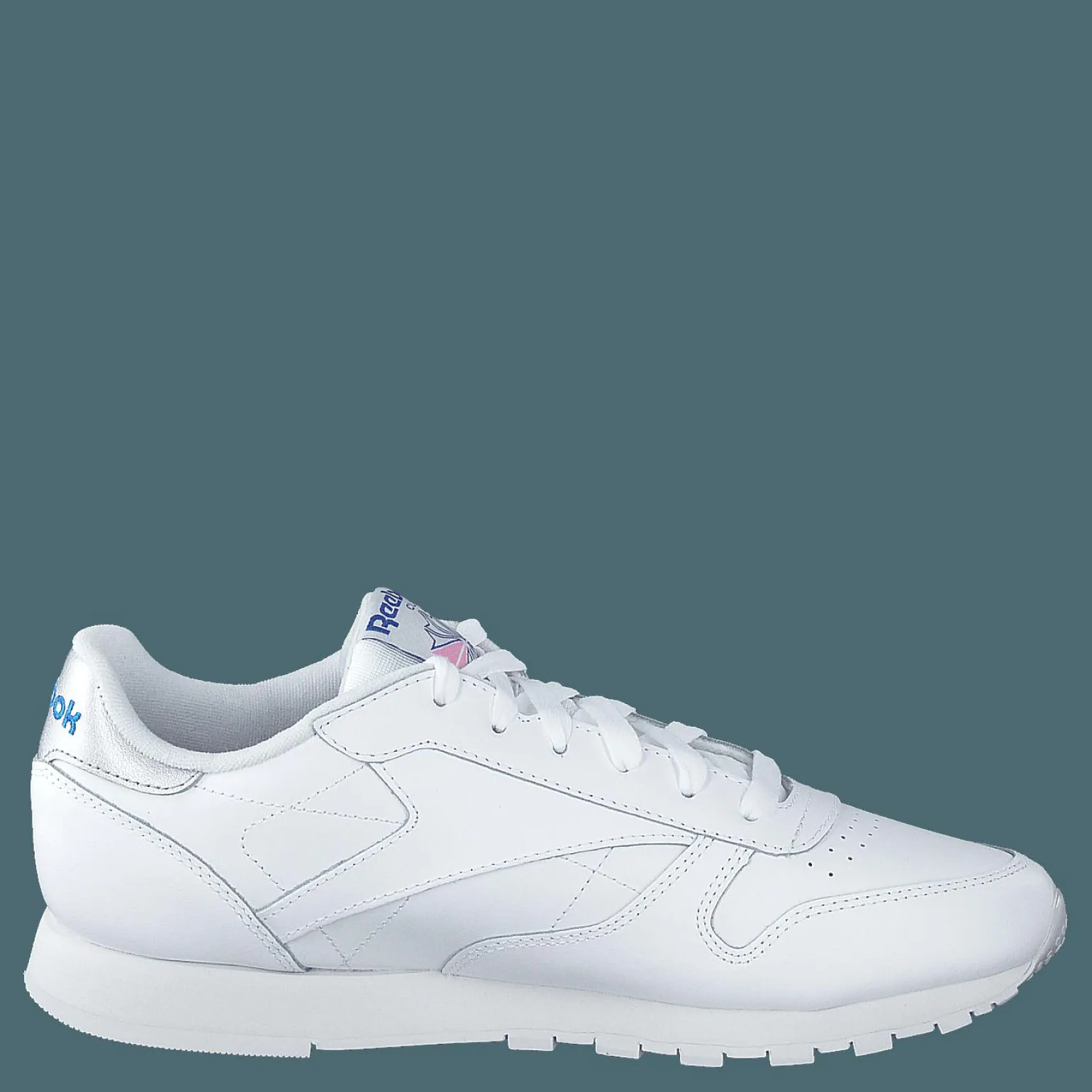 Cl Lthr White/humble Blue/jasmine Pink