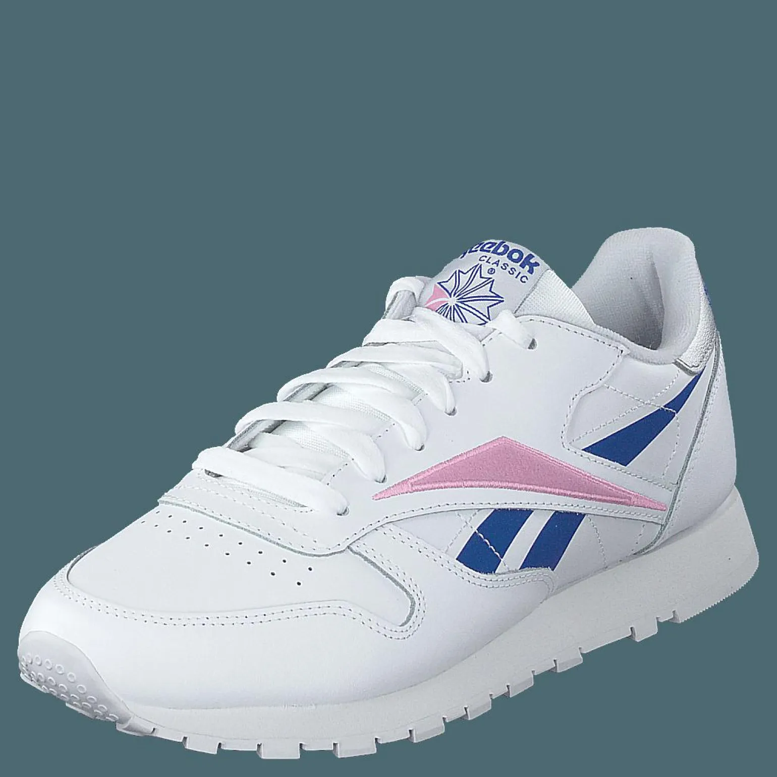 Cl Lthr White/humble Blue/jasmine Pink