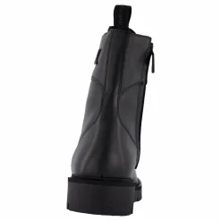 Combat Boot Mid Zip Lth In Cal Triple Black