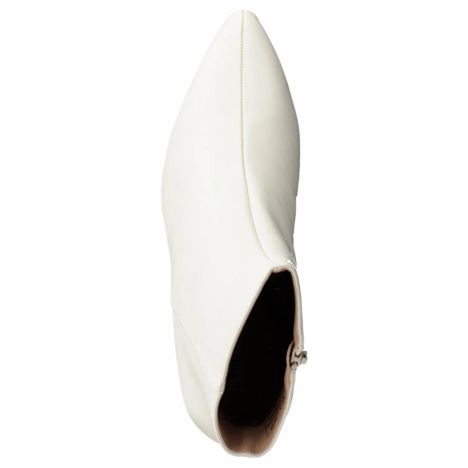 Cone Shape Ankle Boots Offwhite