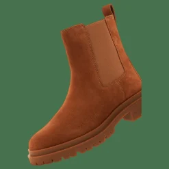 Corinne Suede Bootie Whiskey