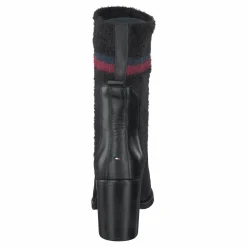 Cosy High Heel Leather Black