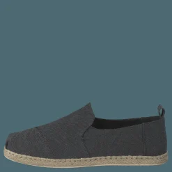 Deconstructed Alpargata Rope Black Washed Canvas/rope