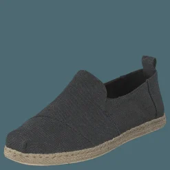 Deconstructed Alpargata Rope Black Washed Canvas/rope