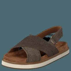 Dusty Gold Star Suede Brown Metallic