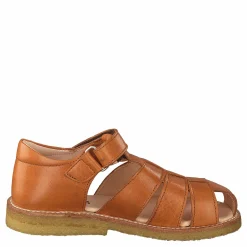 Fisherman Sandal With Velcro Cognac