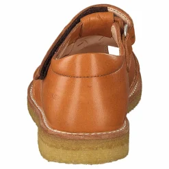 Fisherman Sandal With Velcro Cognac