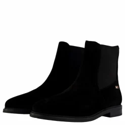 Flag Suede Low Chelsea Black