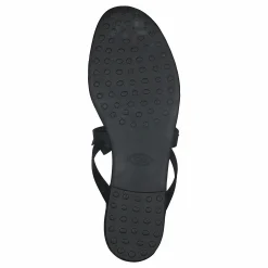 Gomma Bow Sandal Nero