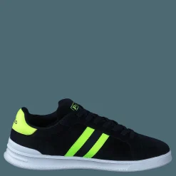 Heritage Court II Suede Sneaker Hunter Navy/Safety Yellow Polo
