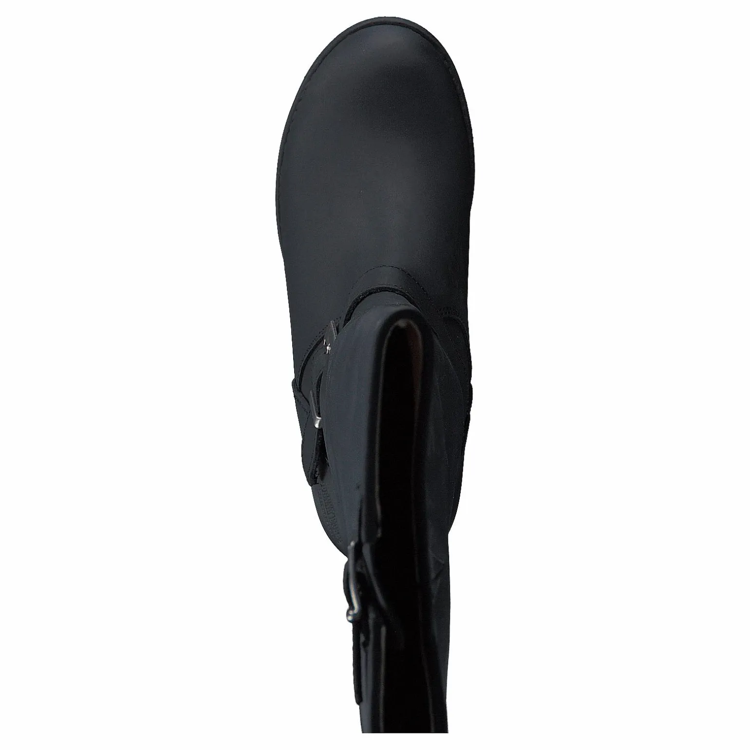 High Platform Boot Black / Shiny Silver