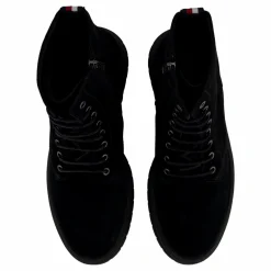 Hilfiger Suede Lace Zip Boot Black