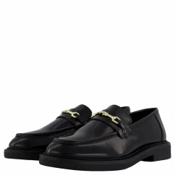 Huddles Black Leather