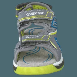 J Sandal Android Boy Grey/lime