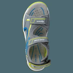 J Sandal Android Boy Grey/lime