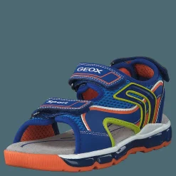 J Sandal Android Boy Royal/orange