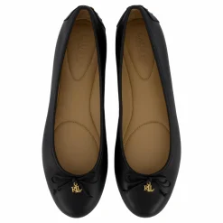 Jayna Nappa Leather Driver Flat Black