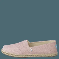 Metallic Woven Rope Chalky Pink