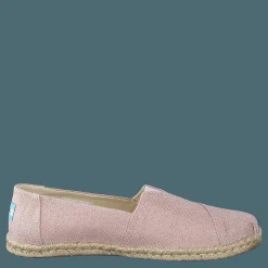 Metallic Woven Rope Chalky Pink