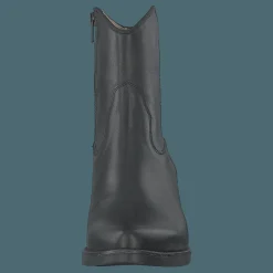 Mid Zip Boot Black