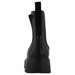 Minimal Leather Chelsea Logota Black