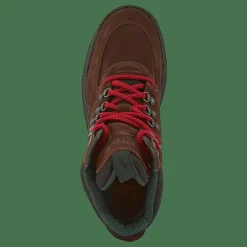 Oslo Waterproof Suede & Oxford Boot Chocolate Brown/Rl2000 Red