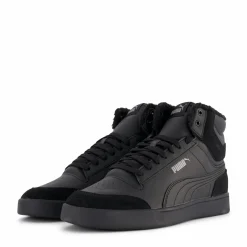 Puma Shuffle Mid Fur Puma Black-puma Black-steel Gr