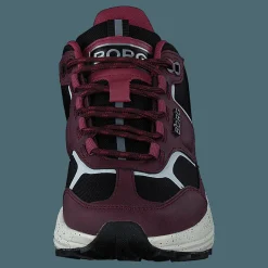 R1300 Mid Blk Spk W Burgundy-black