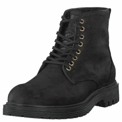 Sharp Black Suede