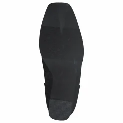 Squared Front Ankle Boots Black